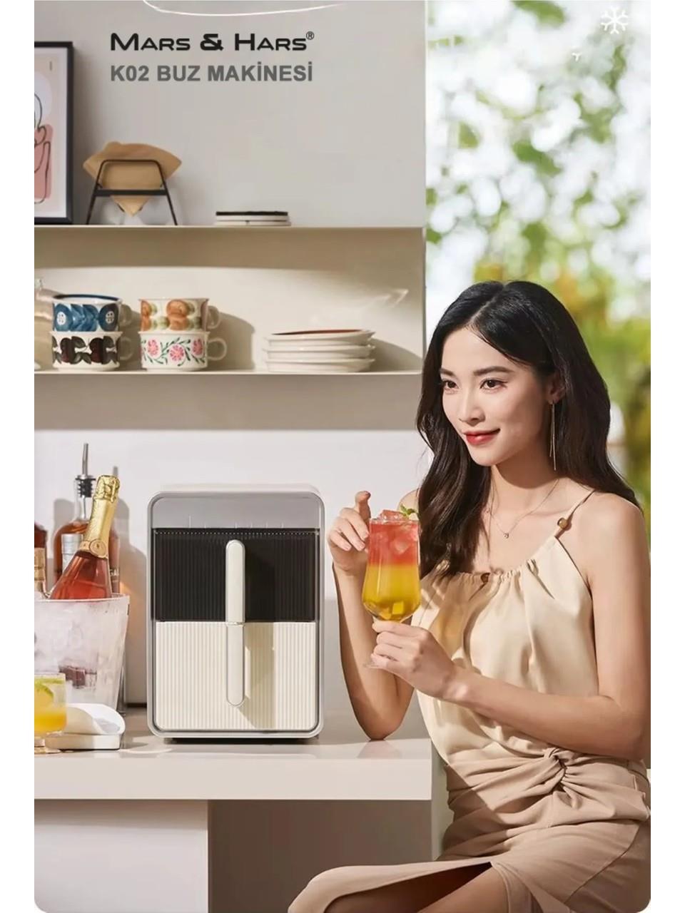 Mars&Hars K02 Çekmece Tipi 12Kg Kapasiteli Buz Makinesi