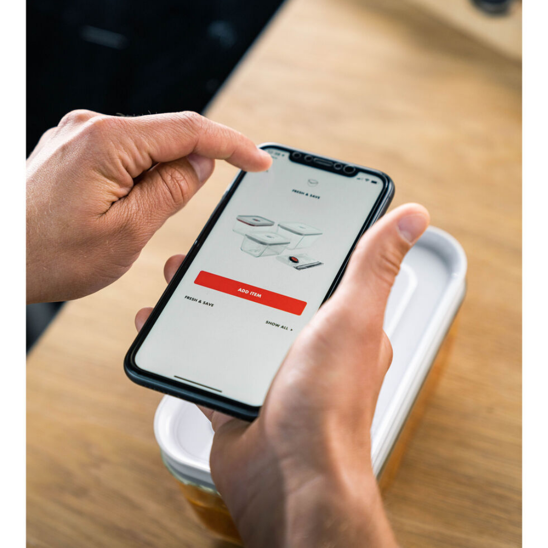 Zwilling 368013100 Fresh & Save Vakumlu Yemek Taşıma Kabı, L, Plastik, Beyaz-Akdeniz Mavisi