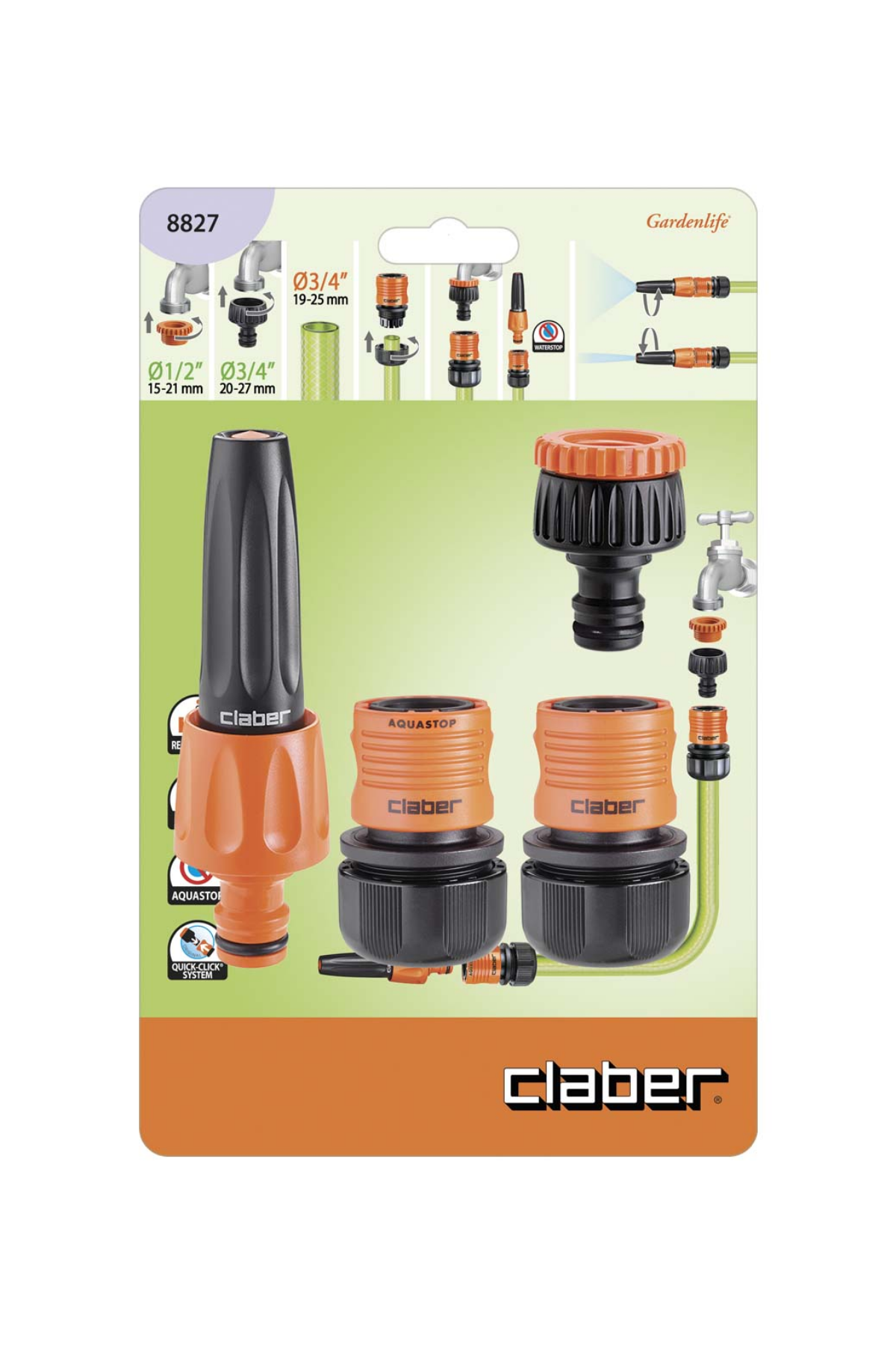 Claber 8827 Jet Spreyli Başlangıç Seti 3/4