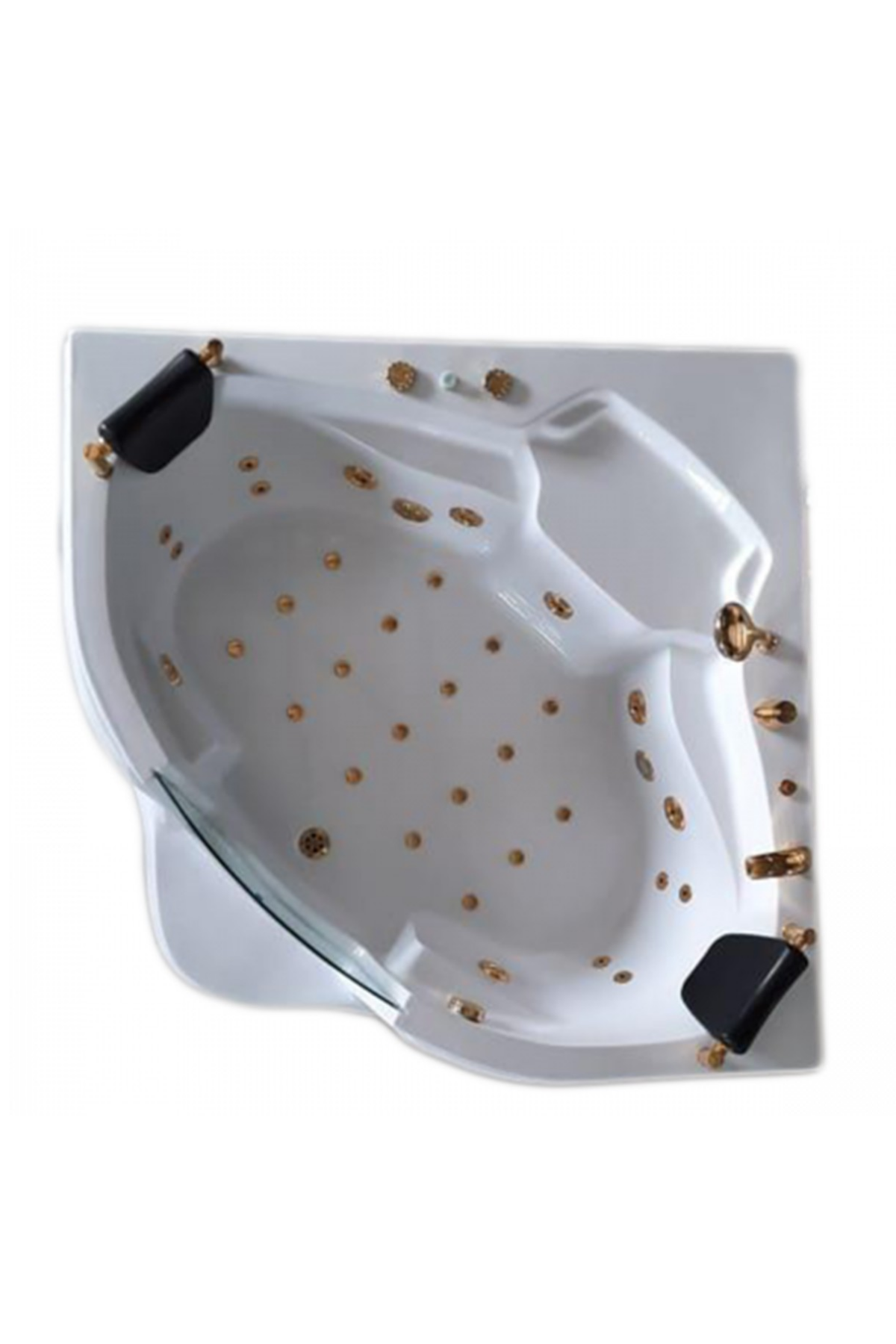 Kuntbay 151 x 151 H 65 Köşe Oval Camlı Jakuzi