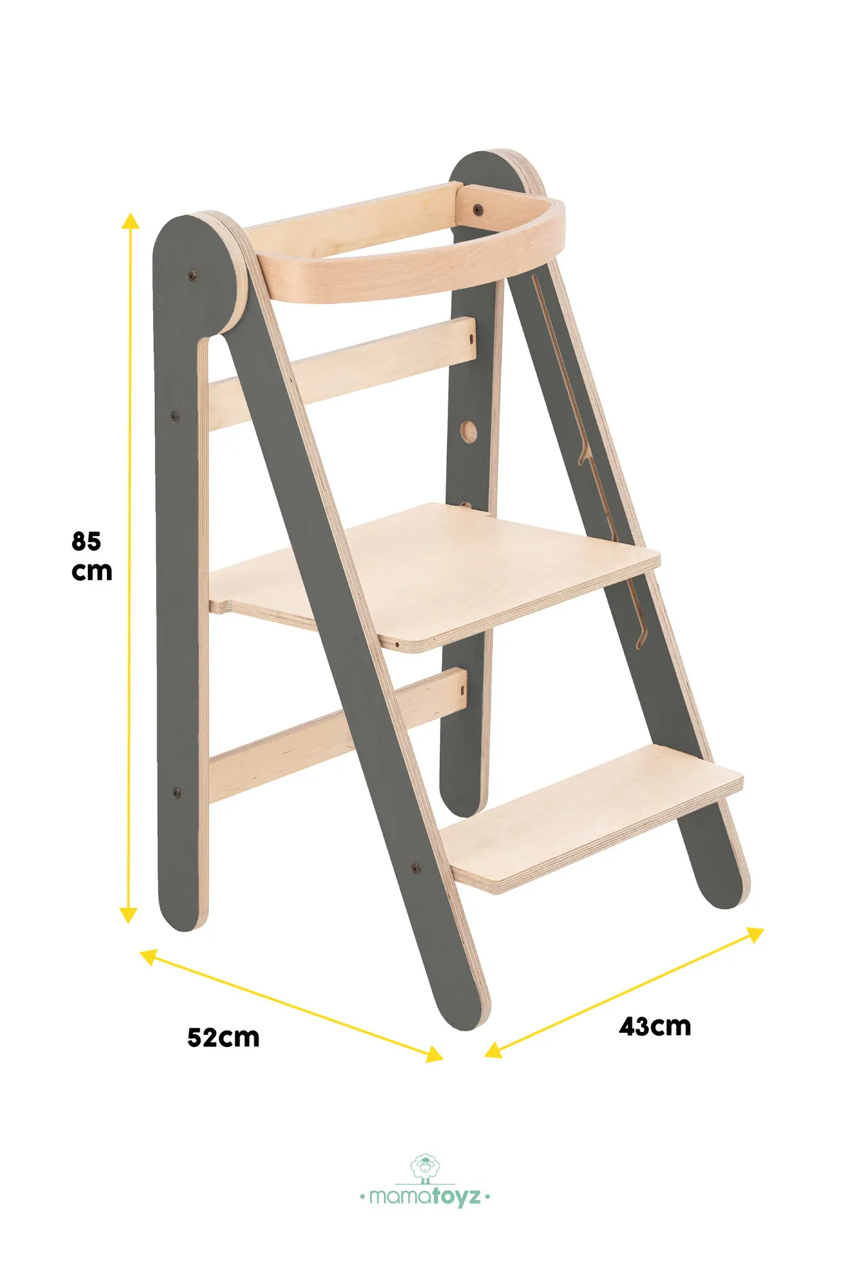 Mamatoyz Fold Öğrenme Kulesi – Gri