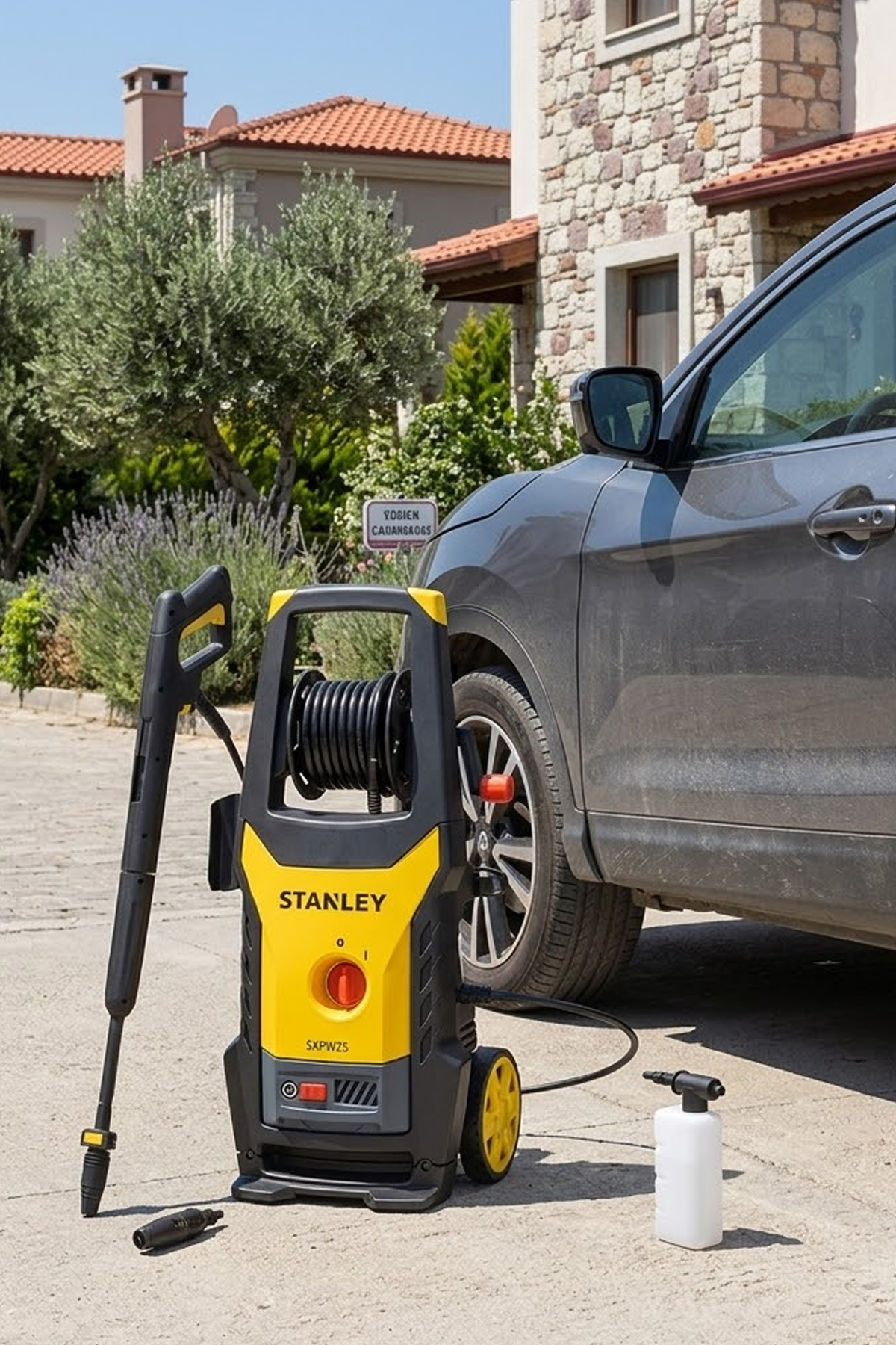 Stanley SXPW25E Yüksek Basınçlı Yıkama Makinesi 2500 W 150 bar 500 l/sa