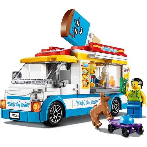 Lego City Dondurma Arabası 60253 Çocuklar için Yaratıcı Oyuncak Yapım Seti (200 Parça)