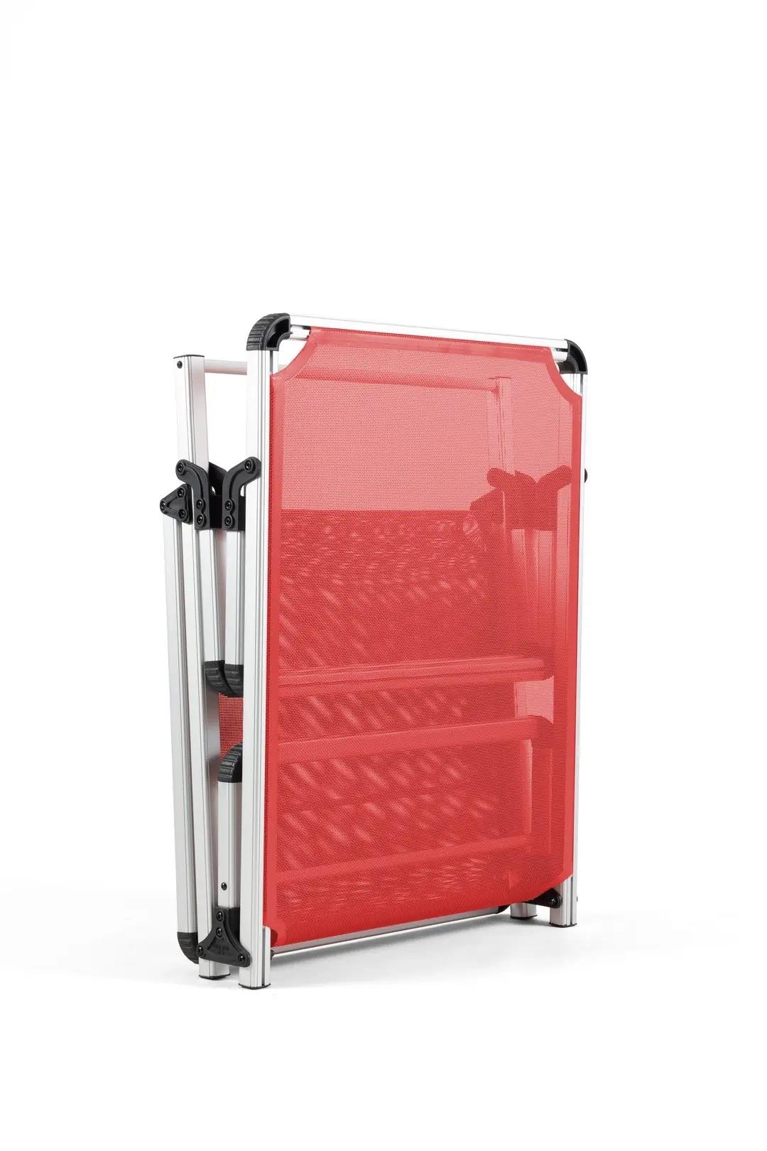 Reyo Katlanır ve Taşınır Şezlong Kırmızı