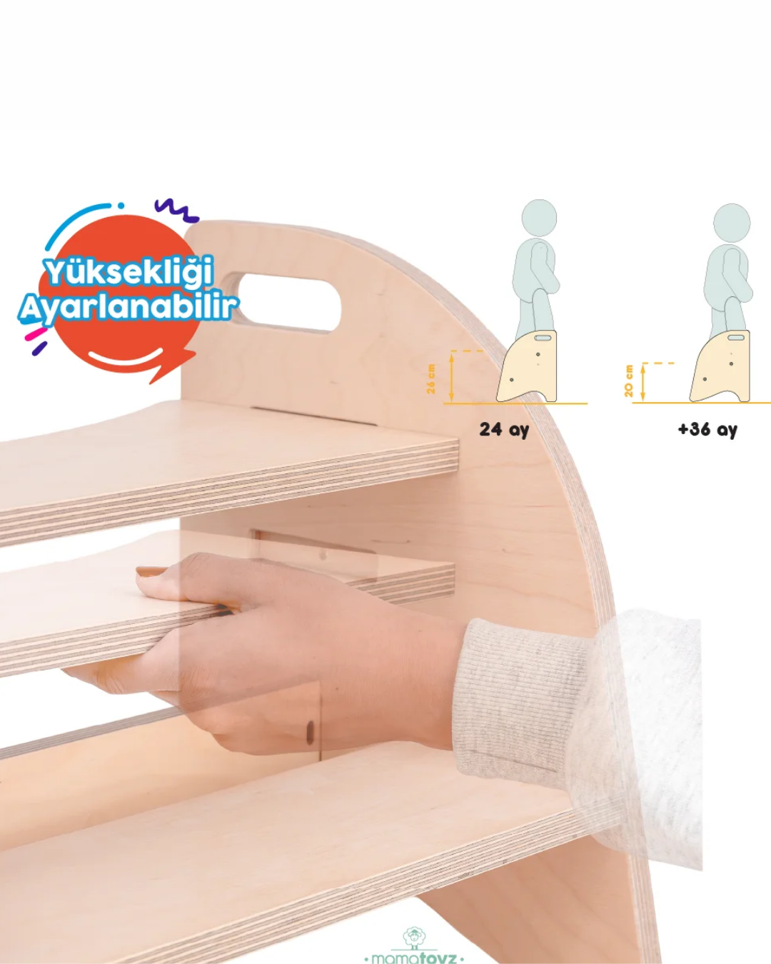 Mamatoyz Kule StepIn High Natural Color Basamak