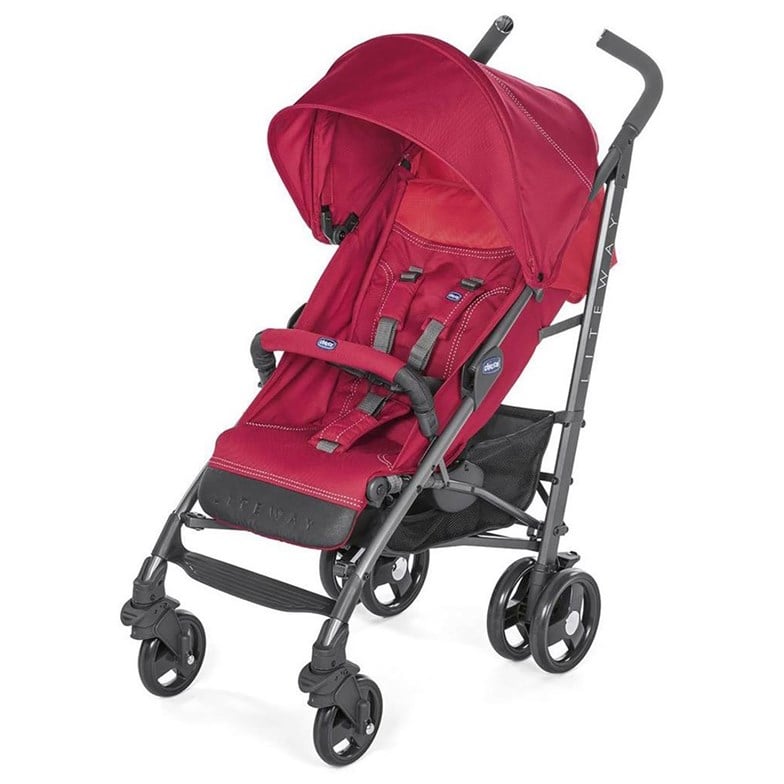 Chicco Lite Way 3 Top Baston Bebek Arabası Kırmızı