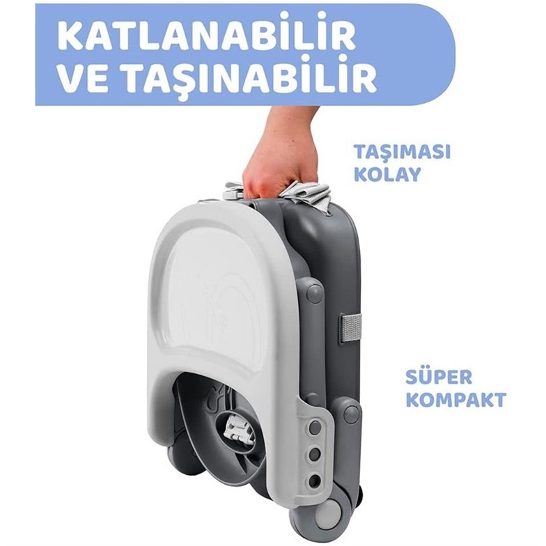 Chicco Pocket Snack Yükseltici Mama Sandalyesi Dark Grey