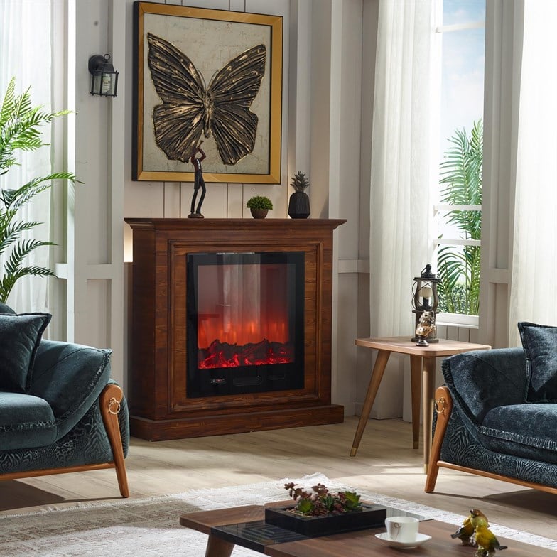 Coreflame LR-101K 1500 Watt Bluetooth Ses Sistemli Elektrikli Dekoratif Şömine