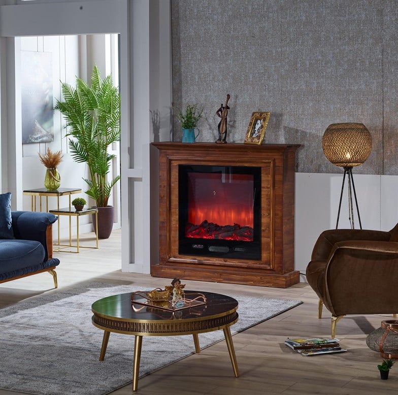 Coreflame LR-101K 1500 Watt Bluetooth Ses Sistemli Elektrikli Dekoratif Şömine