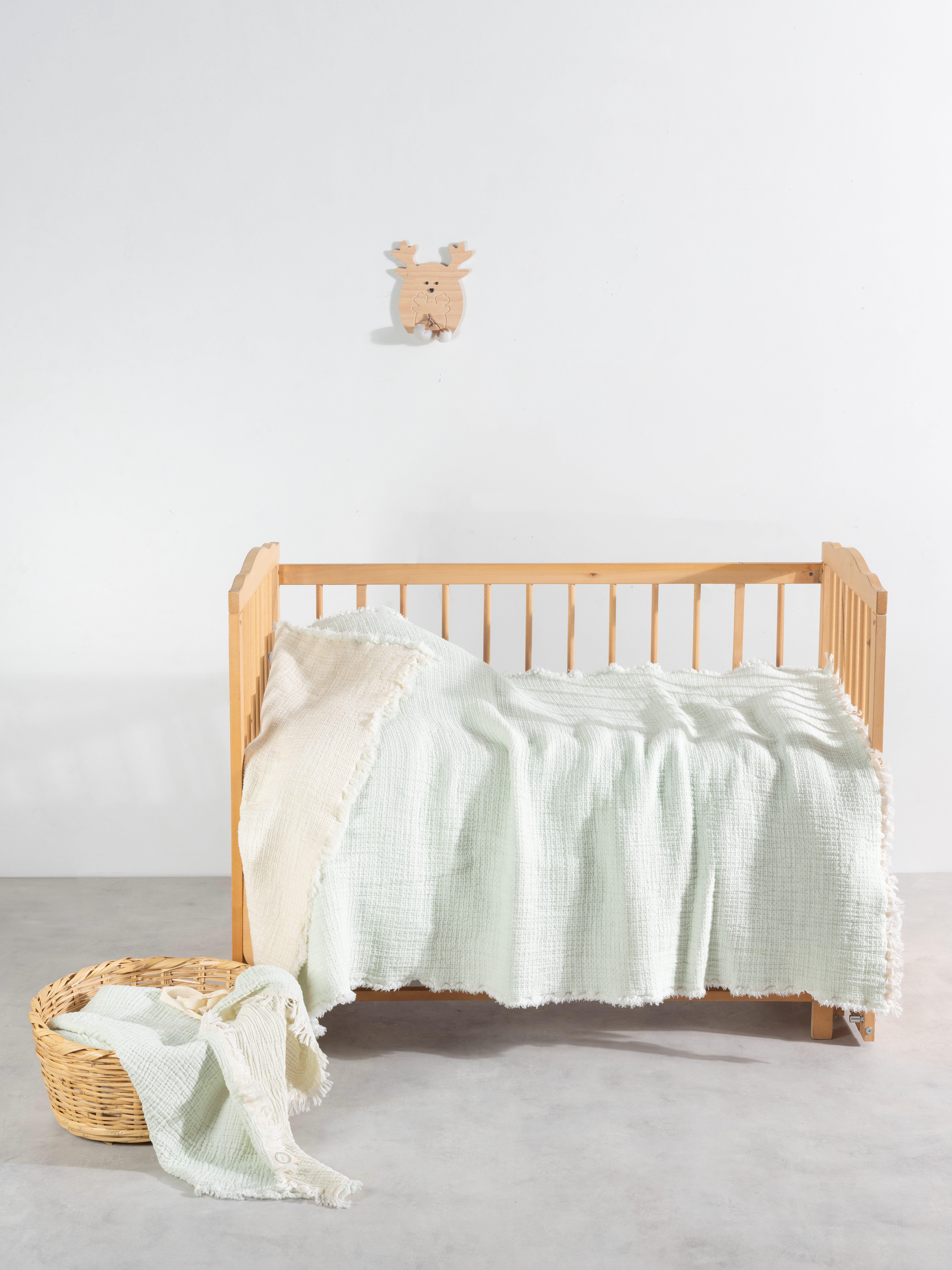 Mylasa Home Müslin Bebek Yorganı 100x150cm Turkuaz
