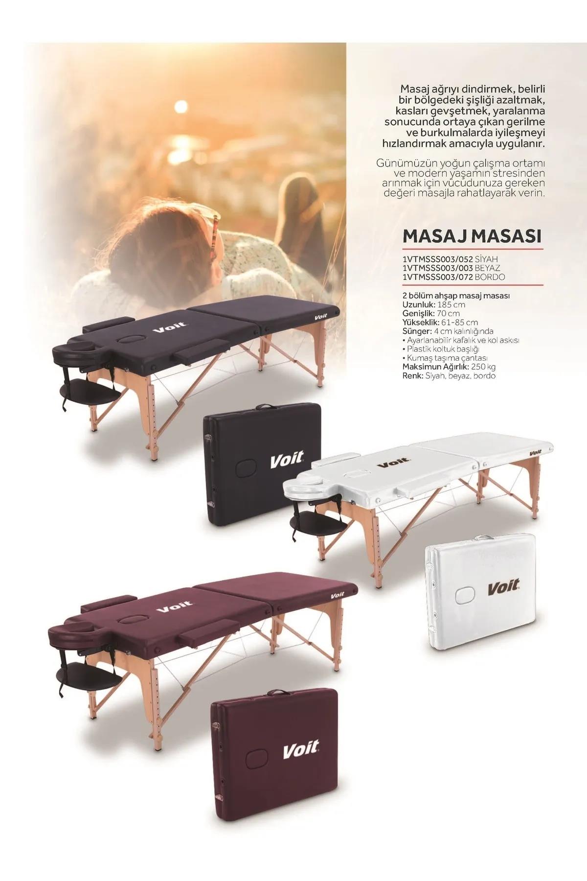 Voit 55003 Katlanabilir Masaj Masası - Bordo