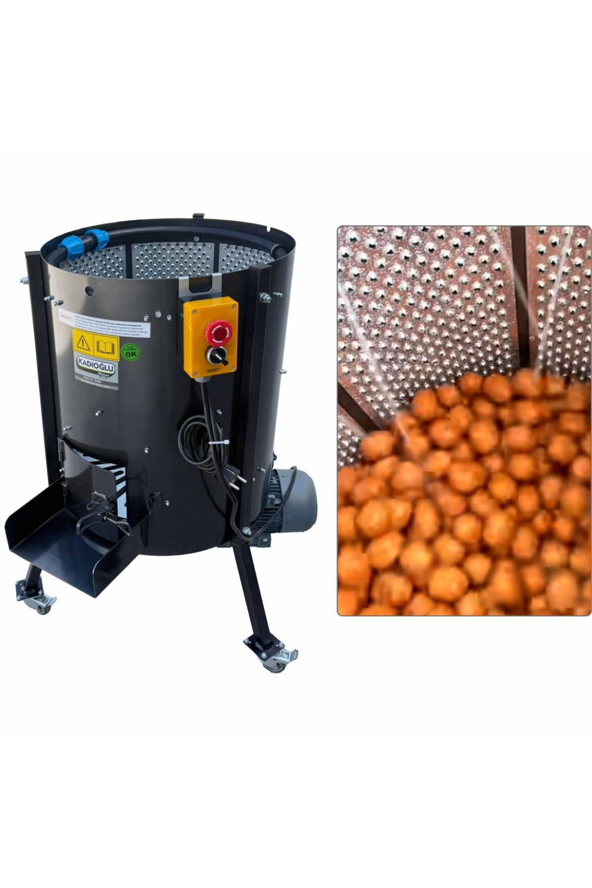 Kadıoğlu CKS80 Ev Tipi Ceviz Soyma Makinesi 80 litre