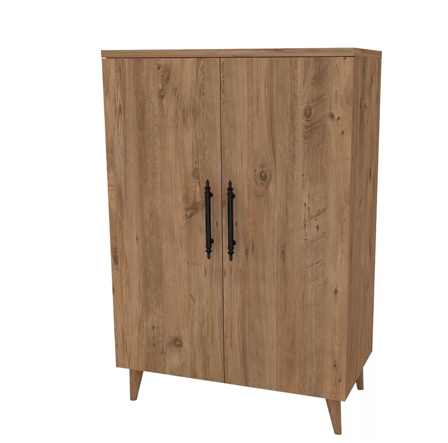 Enda Home 3 Raflı 2 Kapaklı Çok Amaçlı Dolap Atlantik Çam