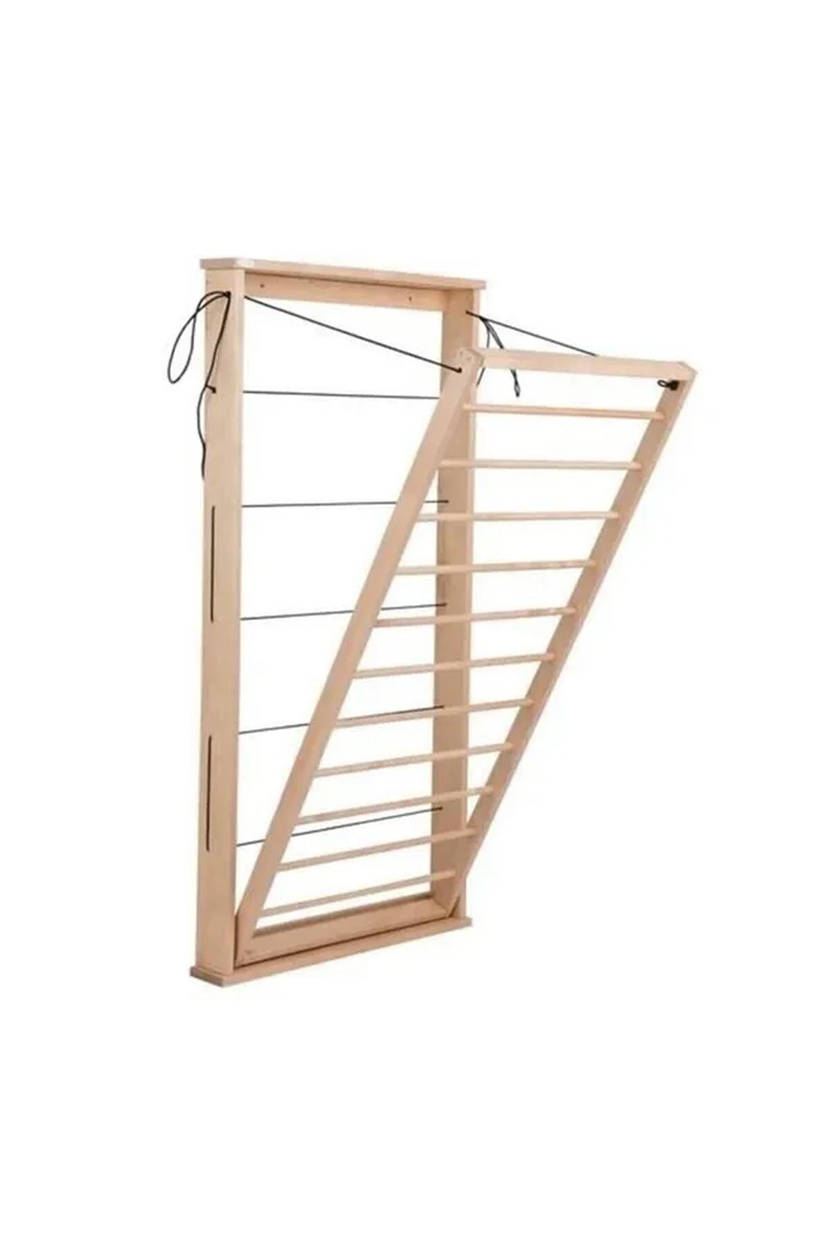 Naturbird Ahşap Yer Kaplamaz Katlanır Ayarlı Askı Kurutmalık