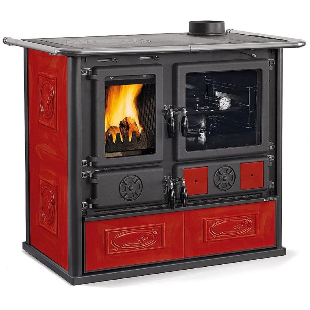 La Nordica Rosa 5.0 İtalyan Fırınlı Şömine Soba Kırmızı
