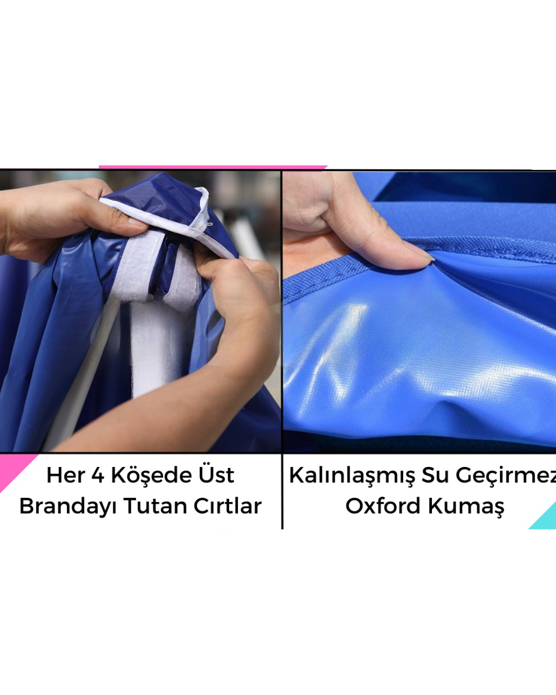 Reyo 3x2 Turkuaz Katlanabilir Makaslı Çardak Tente