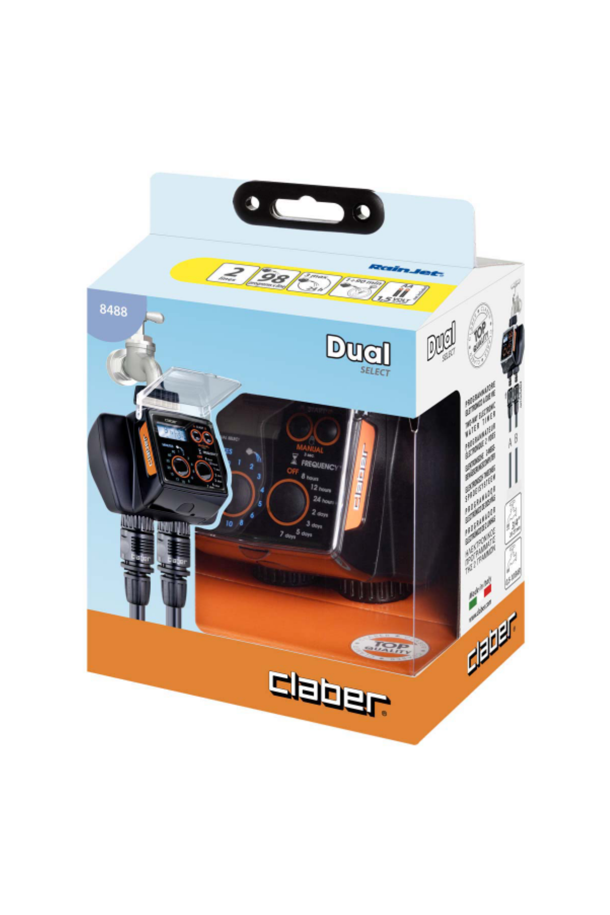 Claber 8488 Dual Select Çift Çıkışlı Otomatik Su Zamanlayıcı