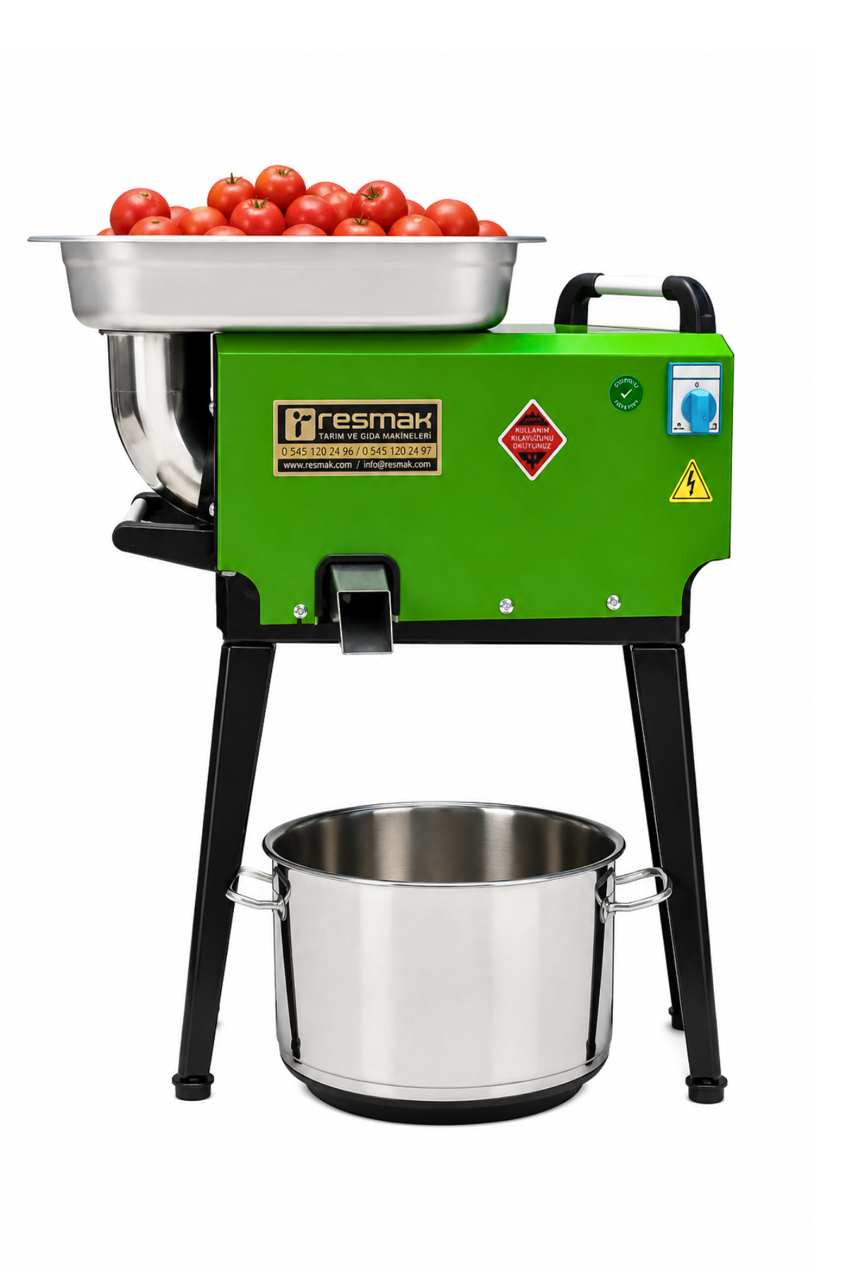 Resmak TPM500 220w 3 hp 500kg/s Salça Makinası