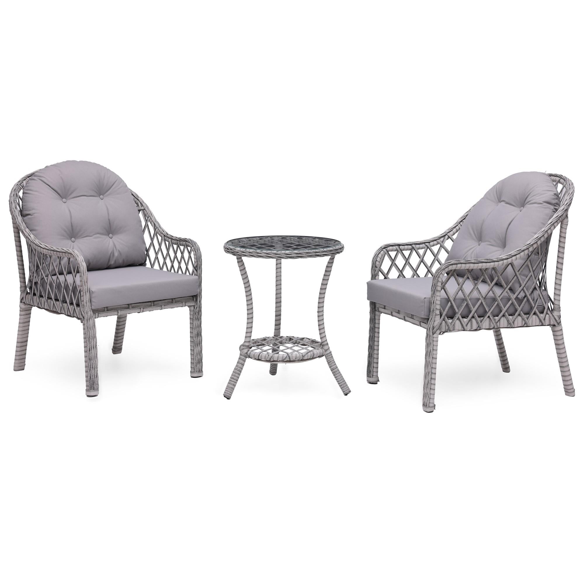 Grassgarden Defne 1+1 Alüminyum Üzeri Örgü Rattan Bahçe Balkon Mobilyası