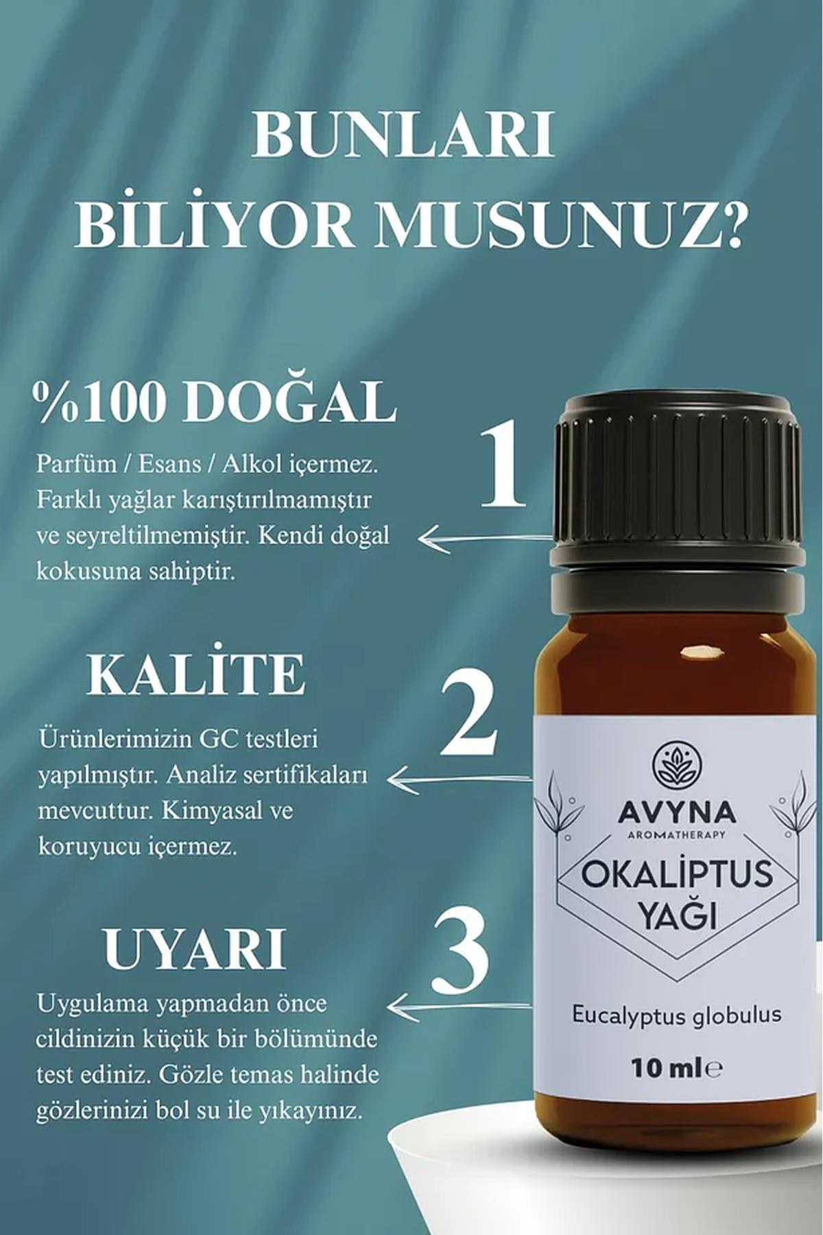 Avyna Okaliptus Uçucu Yağı 10 ml %100 Saf ve Doğal