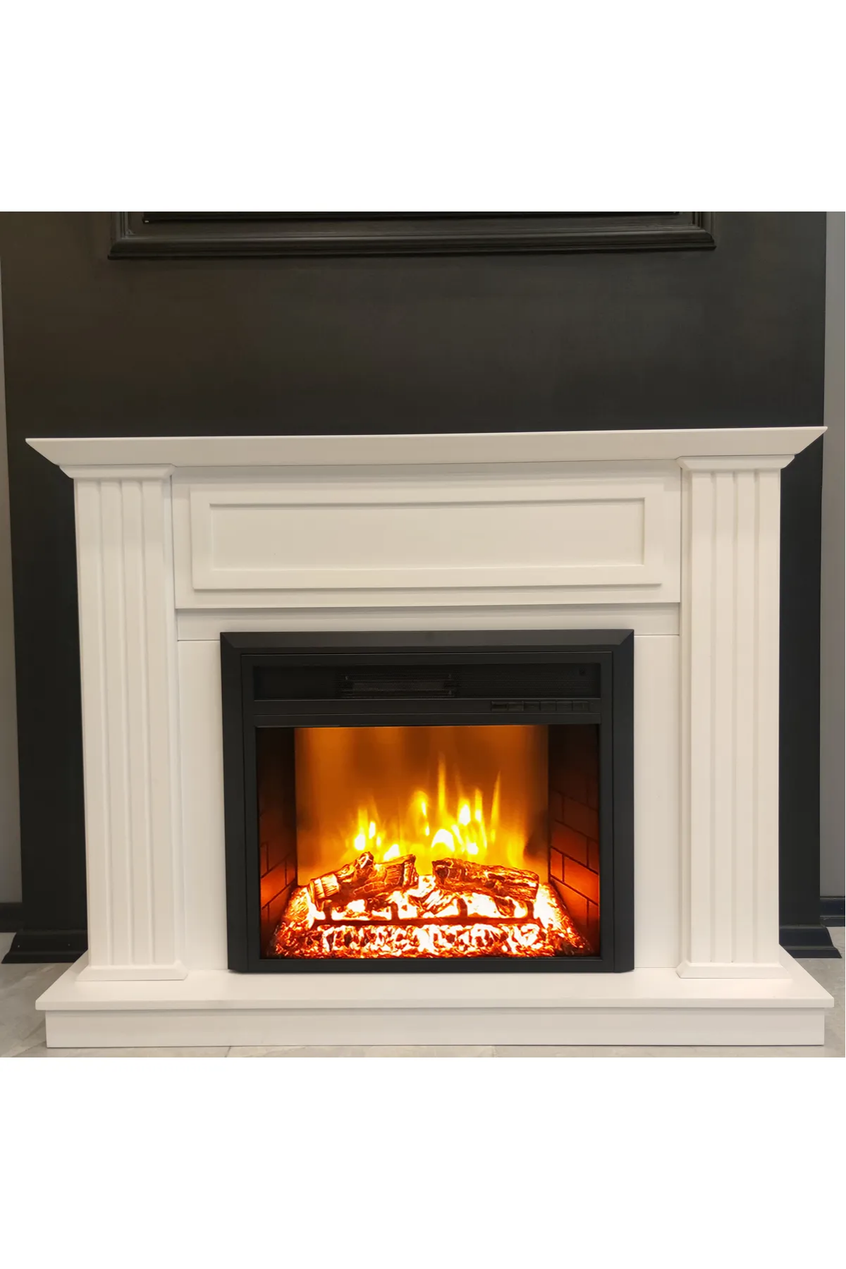 Dlc Nordica Beyaz 1800W Bluetooth ve Ses Efektli Elektrikli Şömine