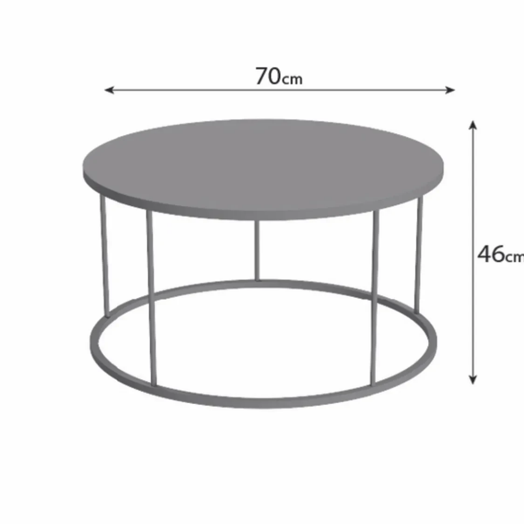 Gold Falez Orta Sehpa Terra Lüx Gordion