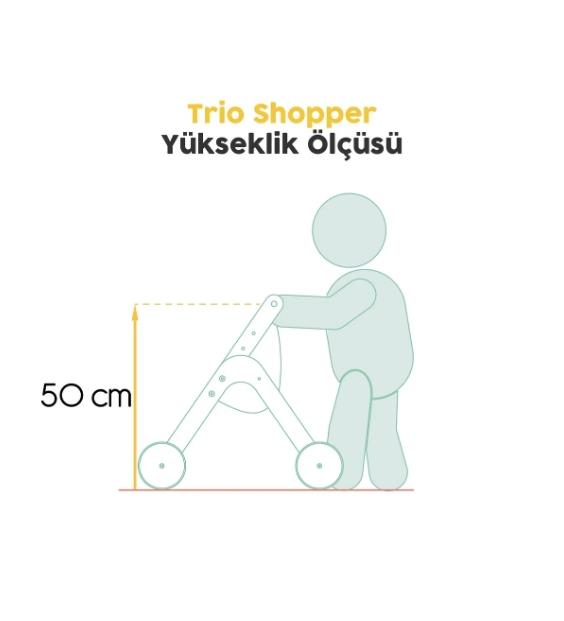 Mamatoyz Trio Shopper Yürüteç ve Oyuncak Avm Arabası