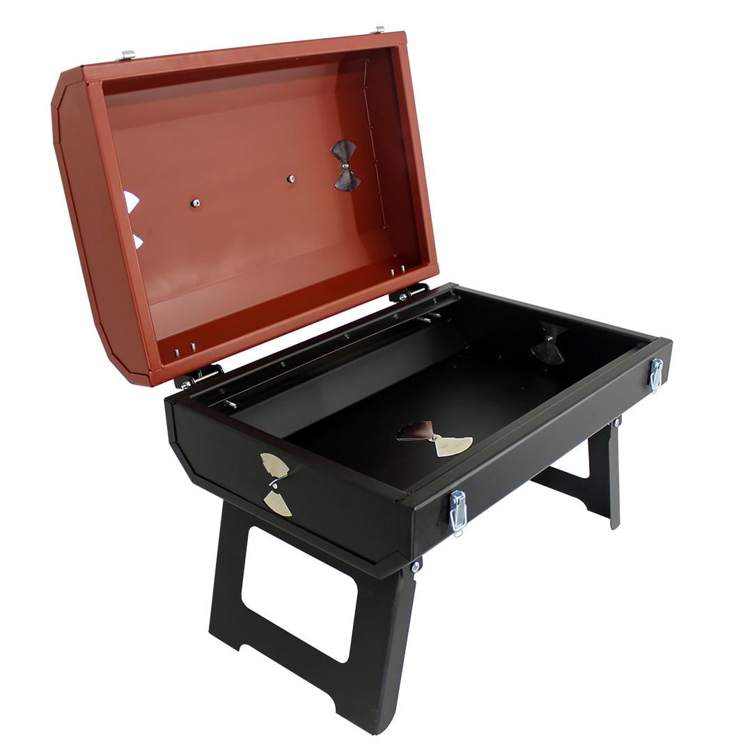 Grillmate Voyager Kilitli Portatif Barbekü Mangal-Kırmızı