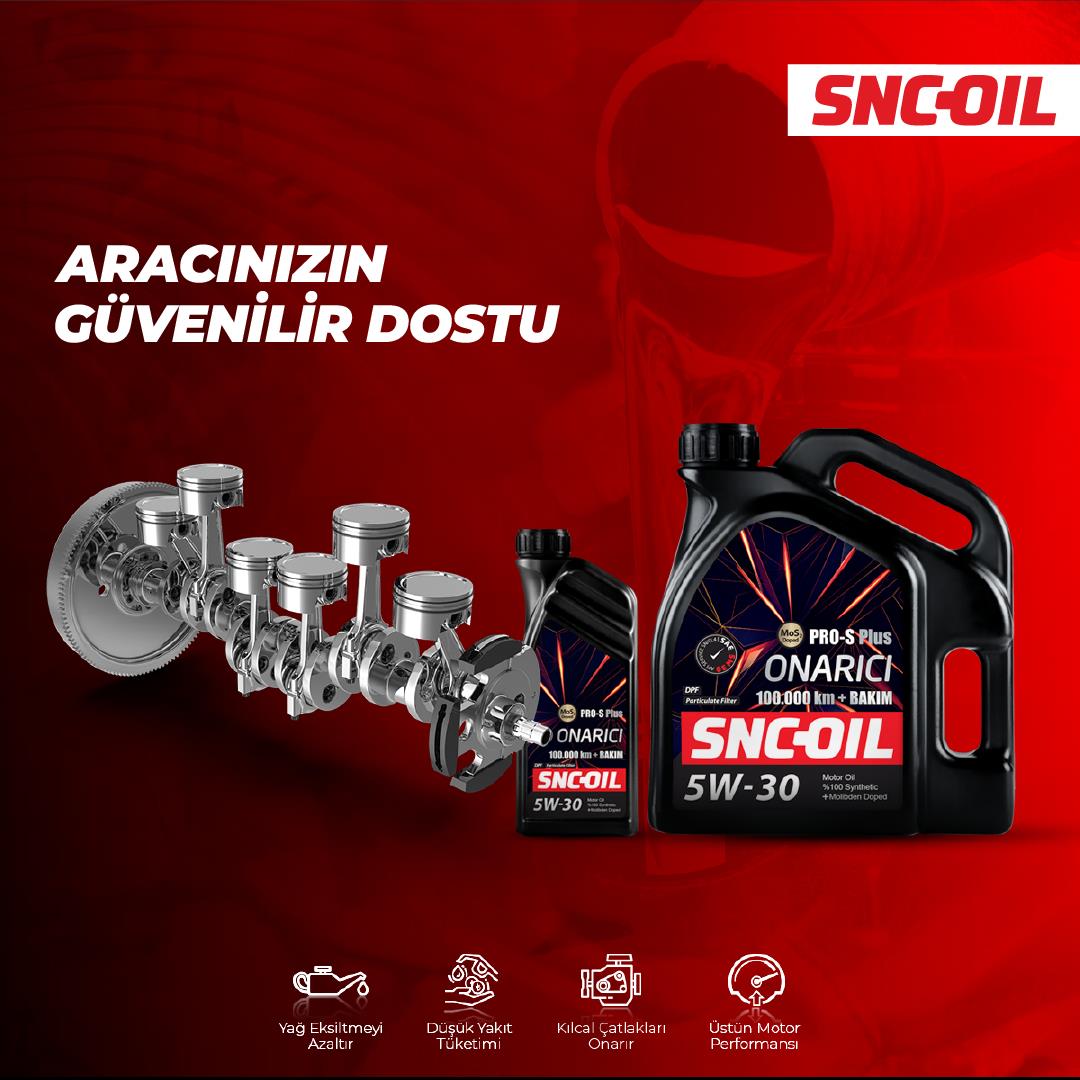 Snc Oil 100.000 KM+ Pro-S Plus Onarıcı 5W-30 Motor Yağı 1 Litre