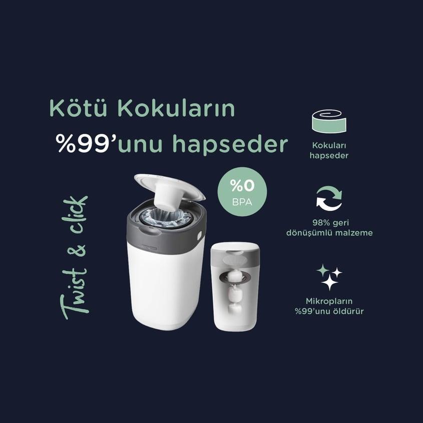 Tommee Tippee Twist - Click Bebek Bezi Çöp Poşeti 3x