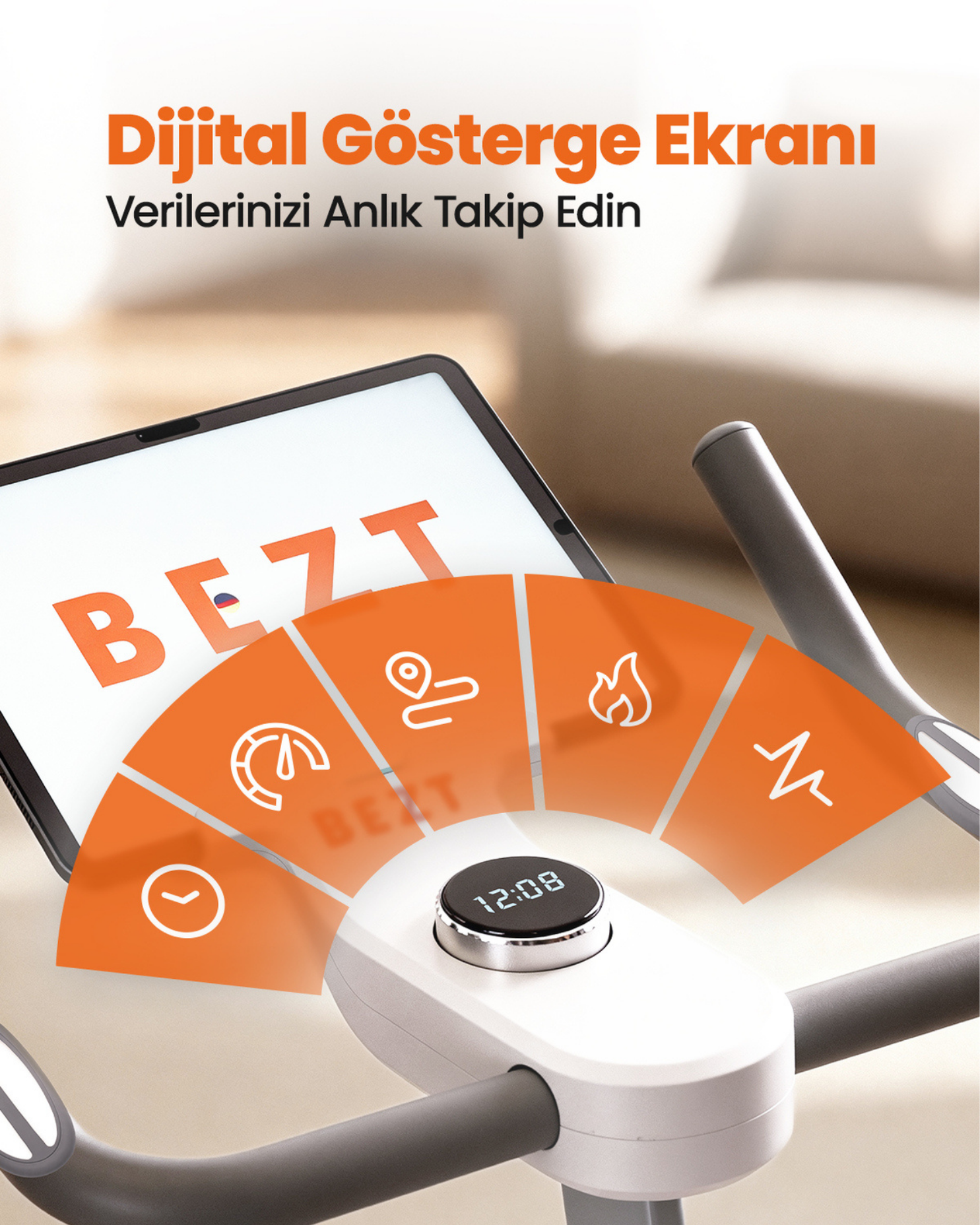 Bezt Smart Pro Dijital Manyetik Akıllı Egzersiz Bisikleti