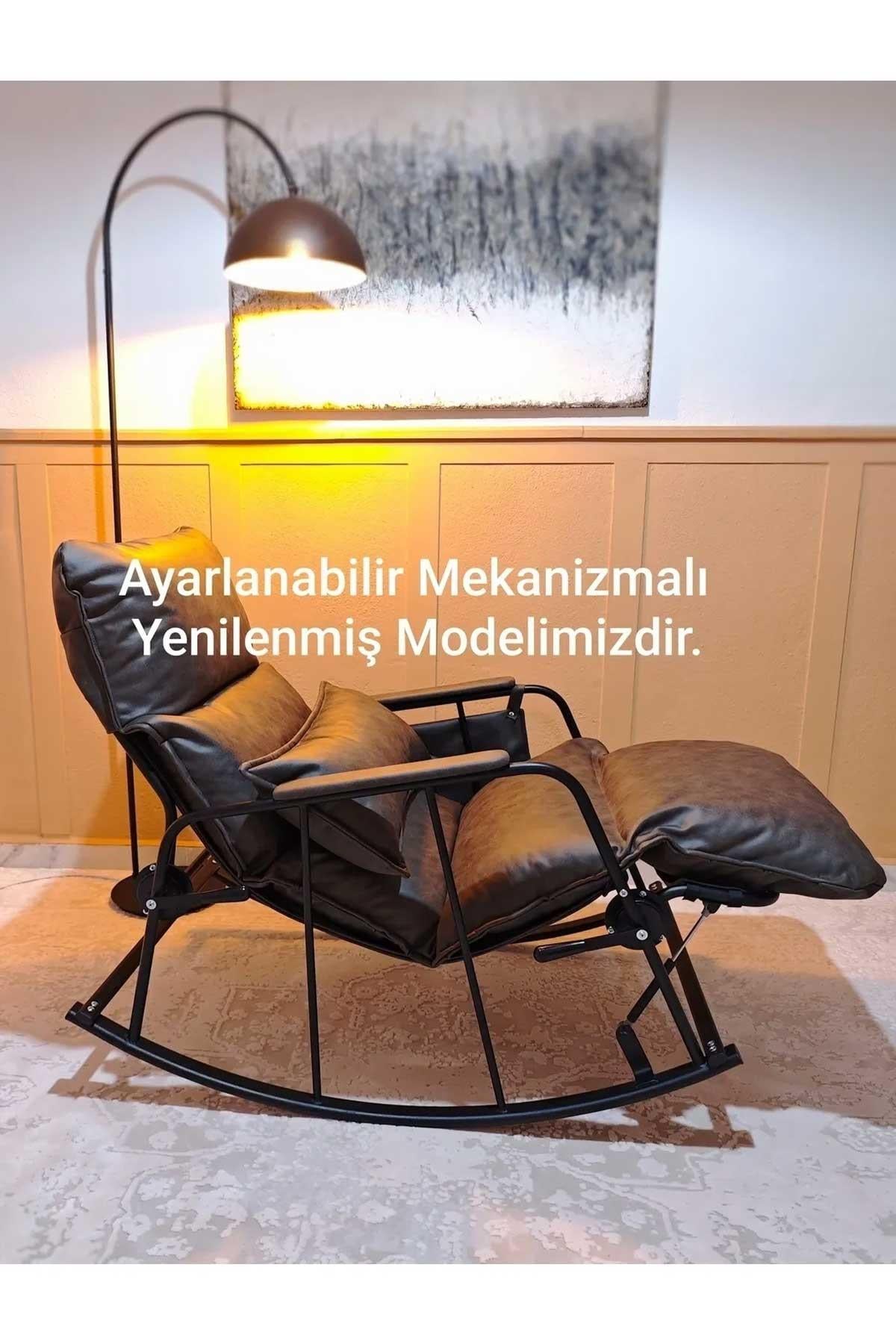 Dy Home Garden Mekanizmalı Sallanan Koltuk, Sallanan Şezlong, Tv Koltuğu, Dinlenme Koltuğu, Okuma Koltuğu, Emzirme Koltuğu Antrasit