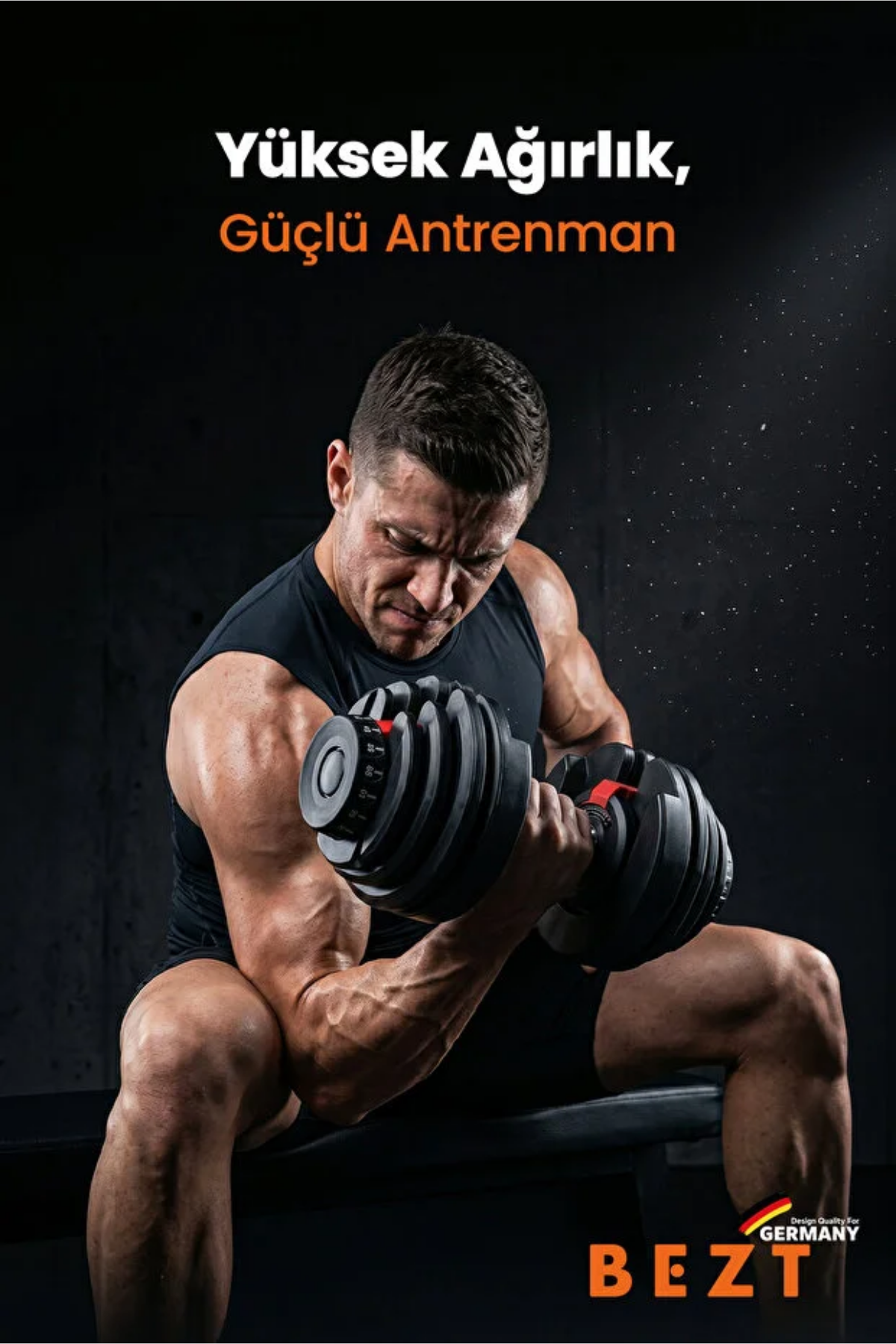 Bezt Pro Sports 40kg Ayarlanabilir Dambıl & Ağırlık Seti Kırmızı