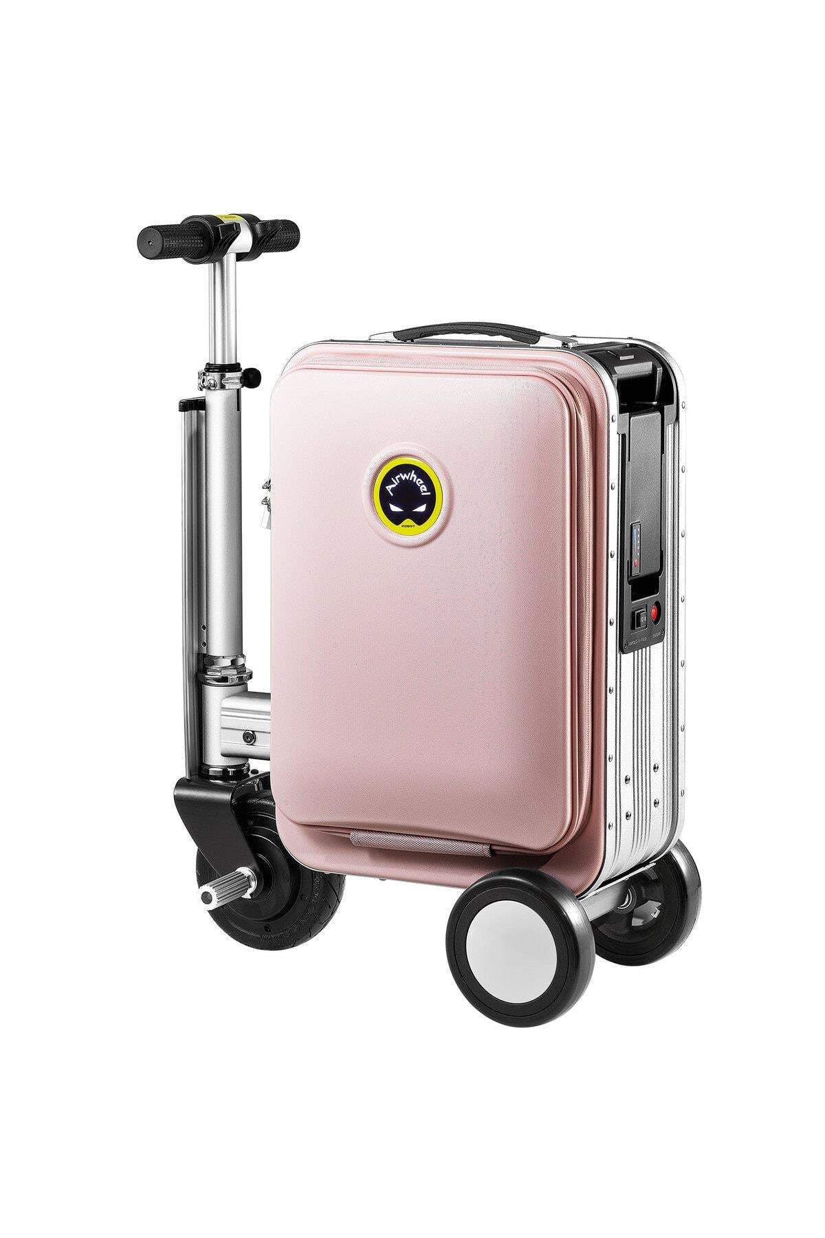 AirWheel SE3S Elektrikli Binilebilir Scooter Valiz Pembe