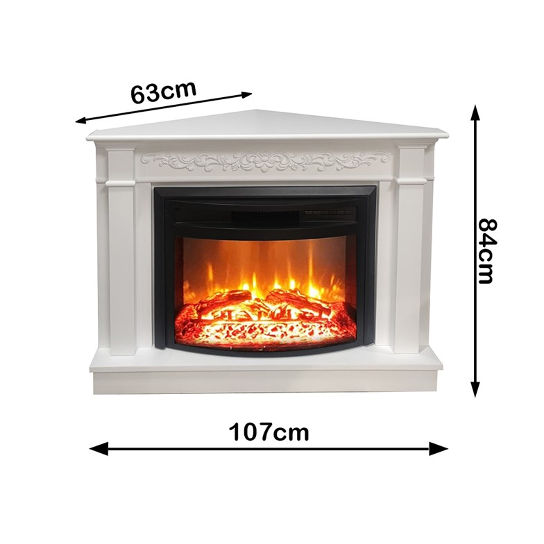 Dlc 0012 1800 Watt Figürlü Köşe Dekoratif Elektrikli Şömine