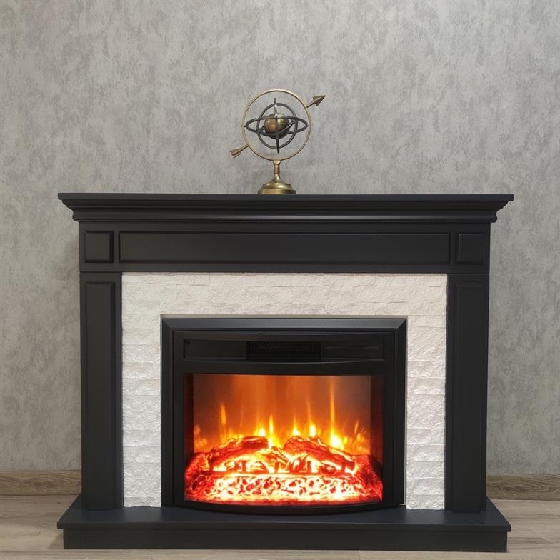 Dlc 1115ANT 1800 Watt Beyaz Taşlı Dekoratif Elektrikli Şömine