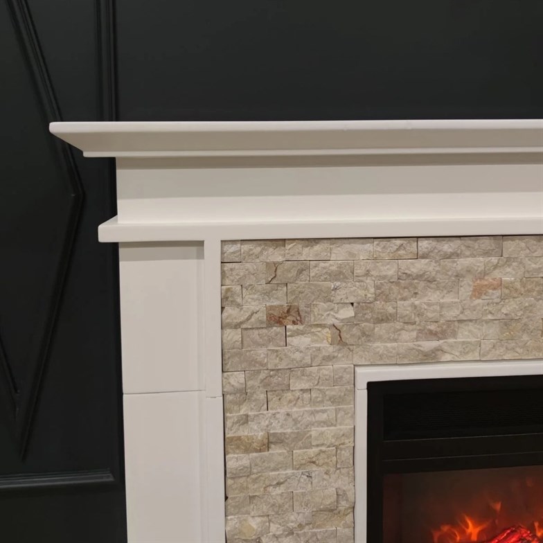 Dlc 1162S Doğaltaş 1800 Watt Bluetooth ve Ses Efektli Dekoratif Elektrikli Şömine