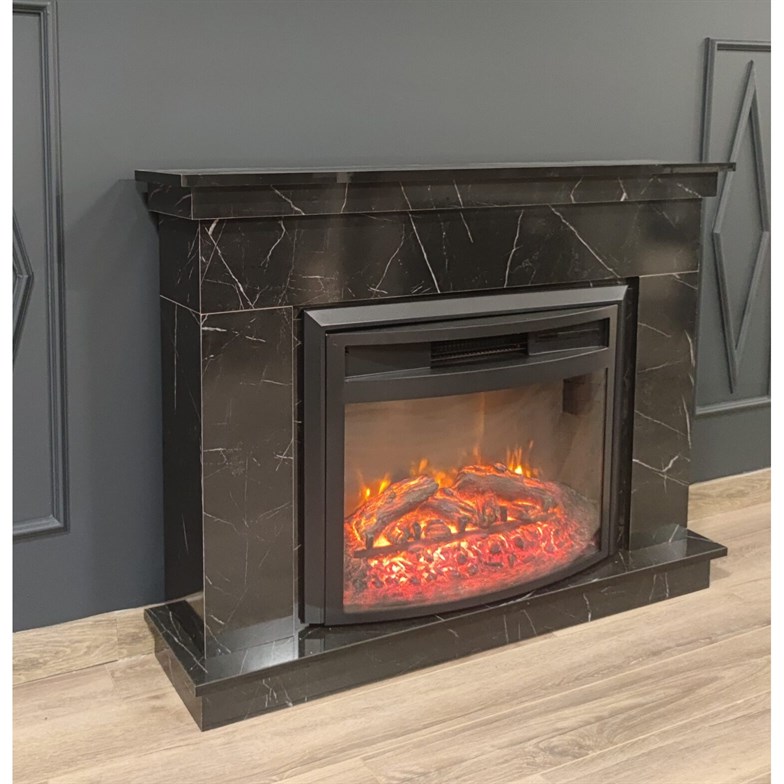 Dlc Ceningan 1800 Watt Mermer Desen Bluetooth ve Ses Efektli Dekoratif Elektrikli Şömine