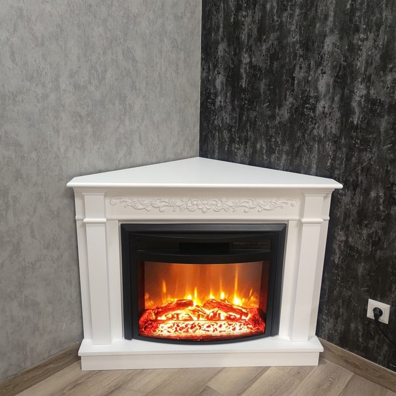 Dlc Köşe 1800 Watt Figürlü Bluetooth ve Ses Efektli Dekoratif Elektrikli Şömine