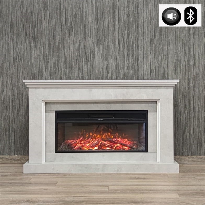 Dlc Retro 1800 Watt Bluetooth ve Ses Efektli Dekoratif Elektrikli Şömine