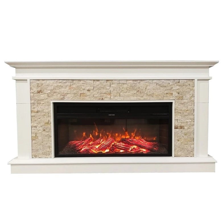 Dlc Tuvalu Doğaltaş 1800 Watt Dekoratif Elektrikli Şömine