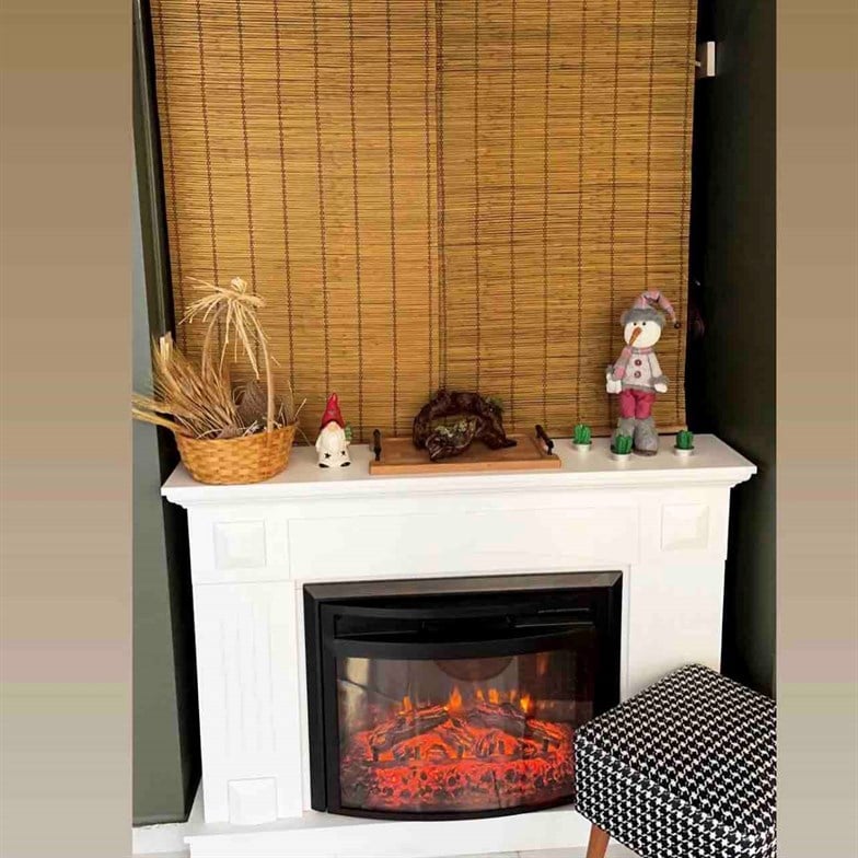 Dlc WF2613 1800 Watt Dekoratif Beyaz Elektrikli Şömine