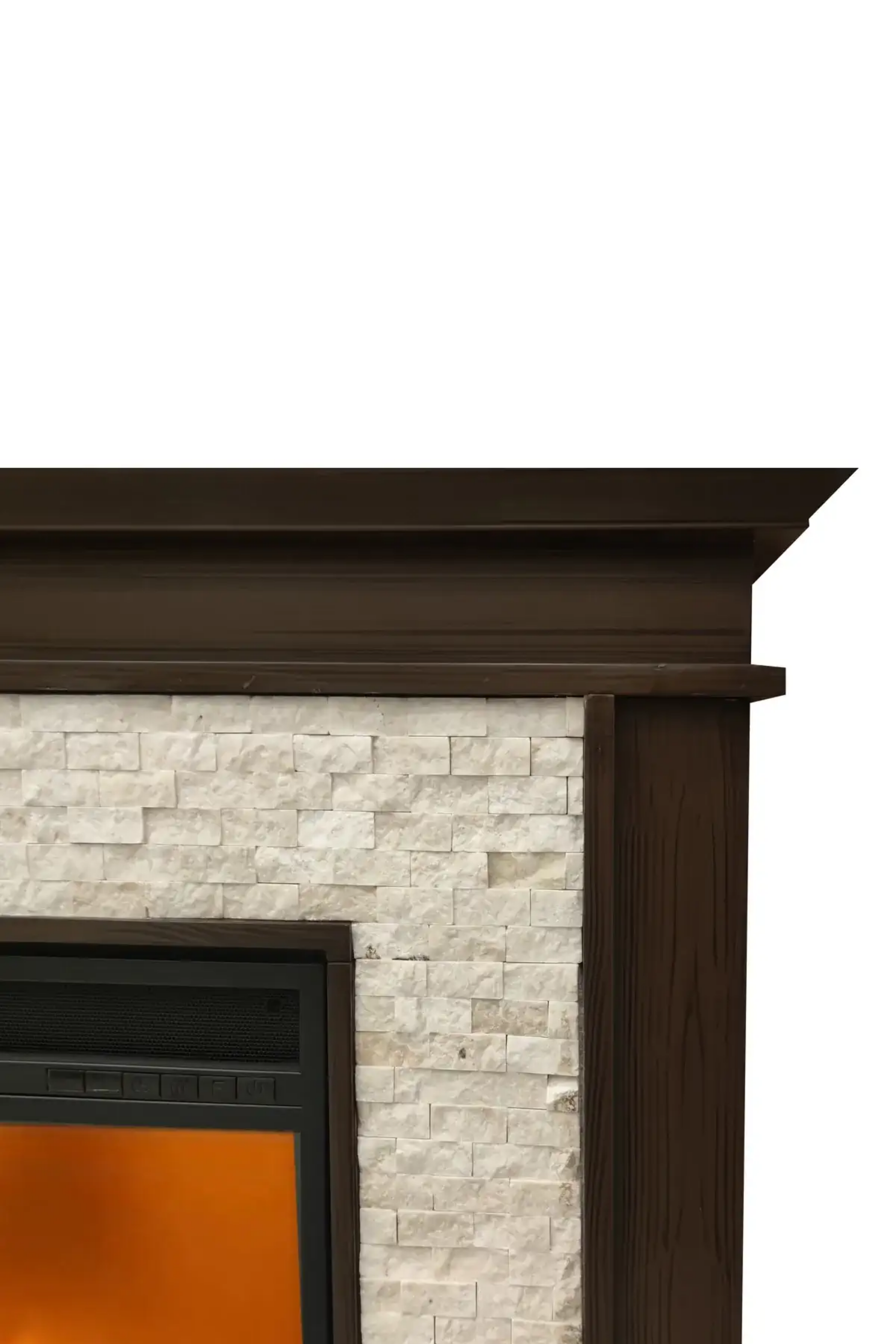 Dlc 1162KHV 1800W Kahve Dekoratif Elektrikli Şömine