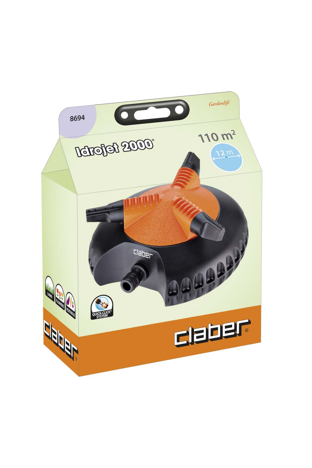 Claber 8694 Idrojet 2000 Üç Kollu Fıskiye