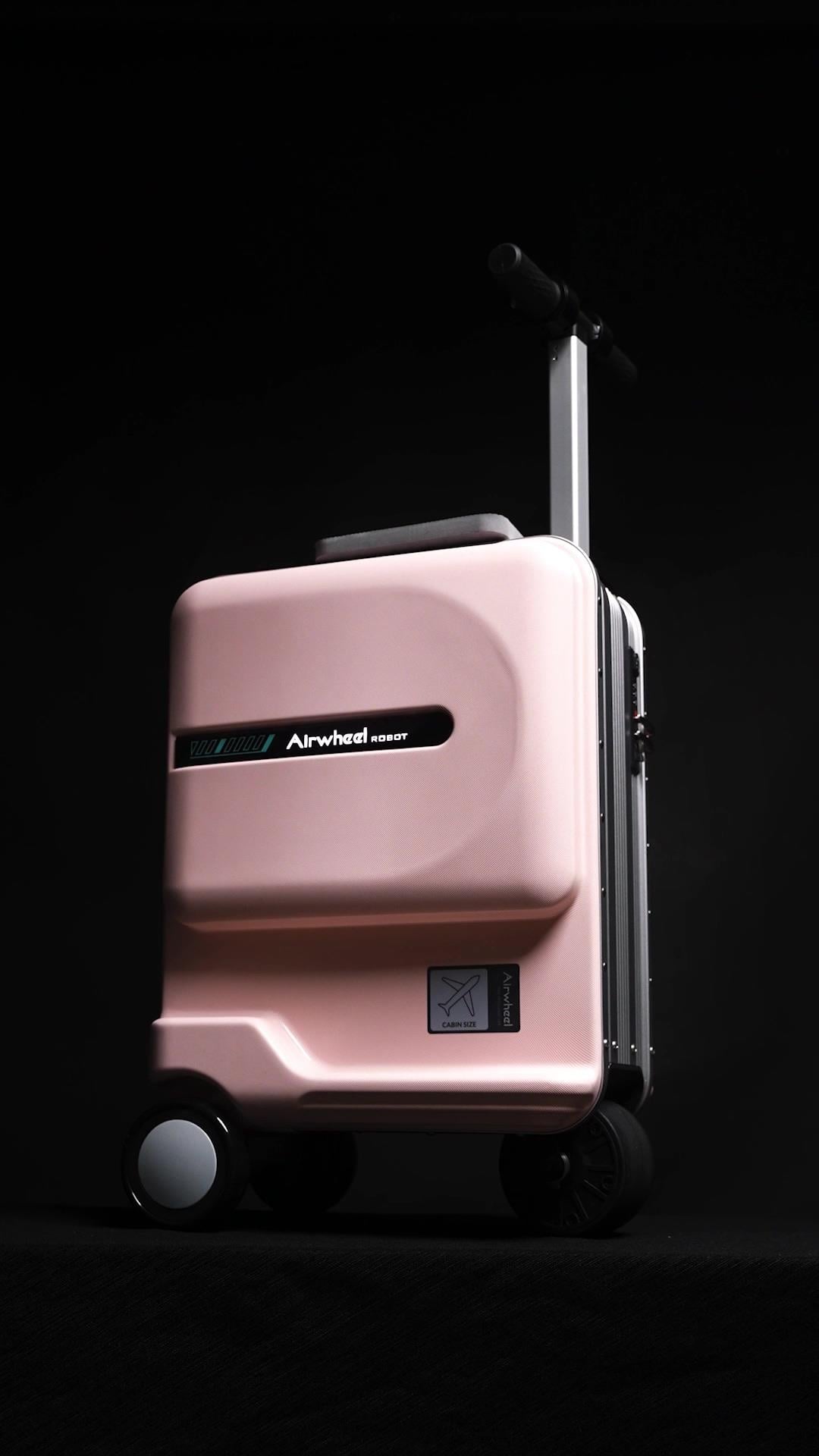 AirWheel SE3MINIT Elektrikli Binilebilir Scooter Valiz Pembe