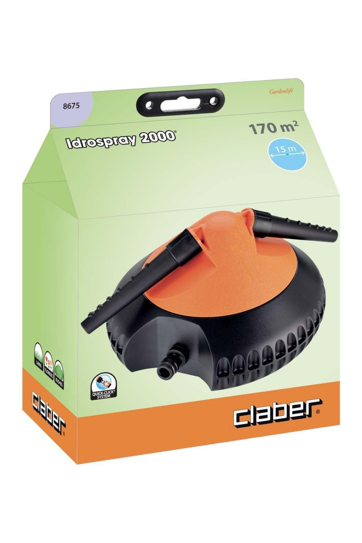 Claber 8675 Idrospray 2000 Sprınkler İki Döner Kollu Sulama Fıskiyesi