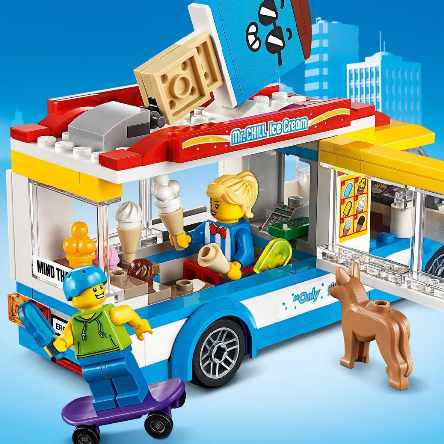 Lego City Dondurma Arabası 60253 Çocuklar için Yaratıcı Oyuncak Yapım Seti (200 Parça)