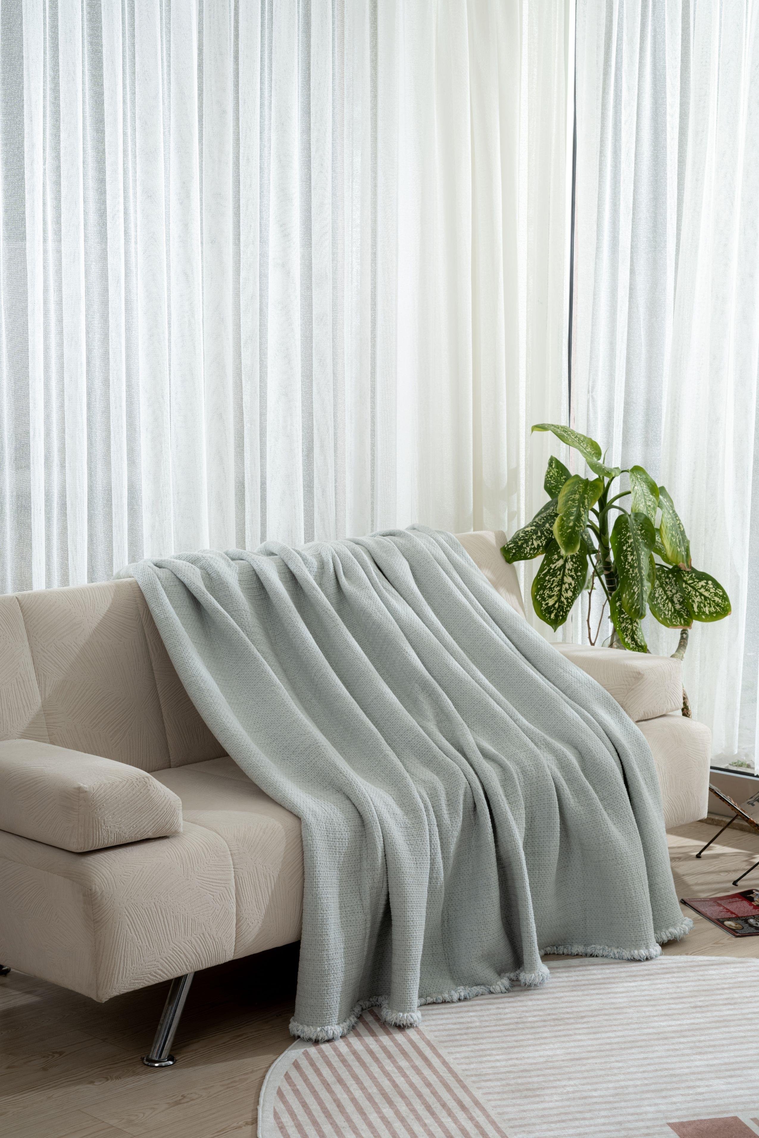 Mylasa Home Premium Müslin Yorgan 240x260 cm 100% Pamuk, Hafif ve Nefes Alabilen Mavi