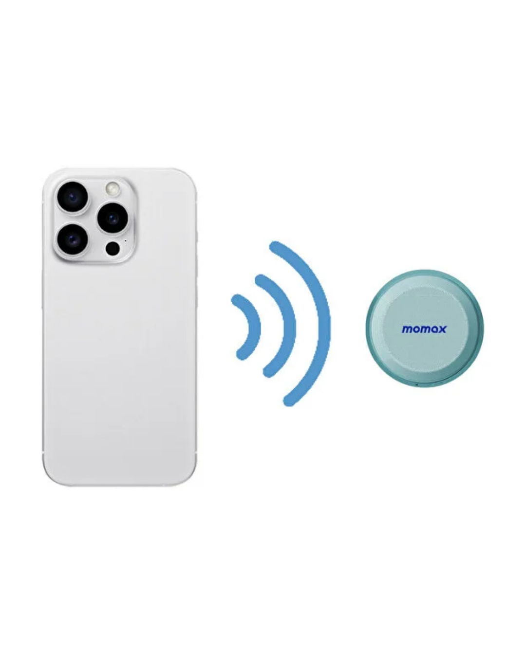 Momax 1-Vibe Go Magnetic Wireless Taşınabilir Kablosuz Hoparlör Blue