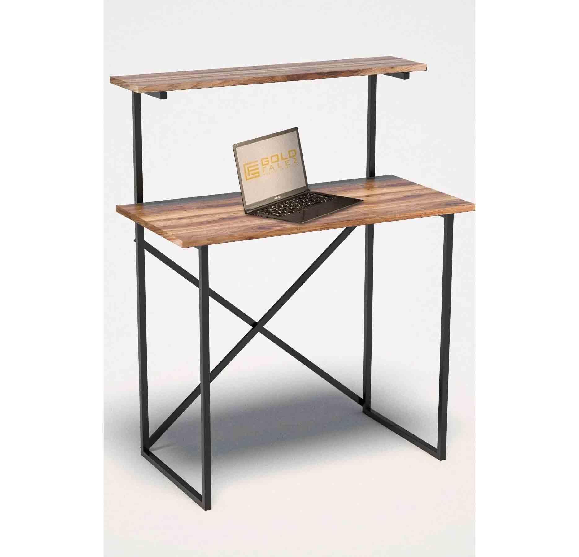 Reyo Çalışma Masası Kitaplıklı, Bilgisayar Masası, Ofis Masası Ceviz